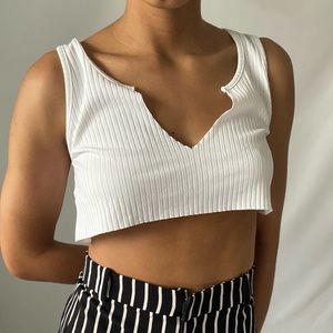 White Crop Top